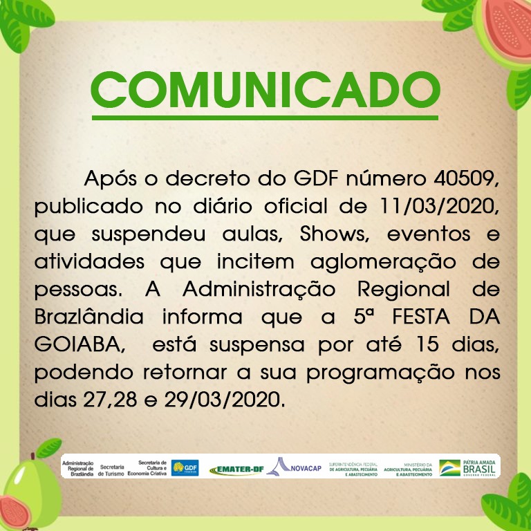 Suspensa Festa da Goiaba