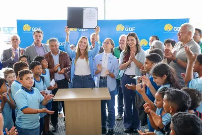 GDF inaugura pavimentação de acesso ao CED Incra 9 e vai levar asfalto a mais escolas em Ceilândia