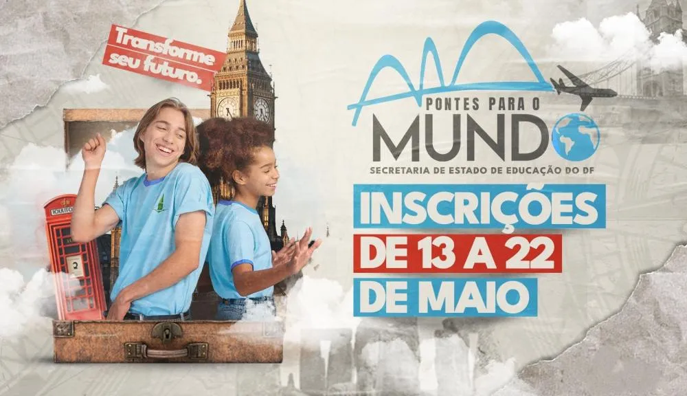 Inscrições para o programa Pontes para o Mundo começam nesta terça-feira (13)