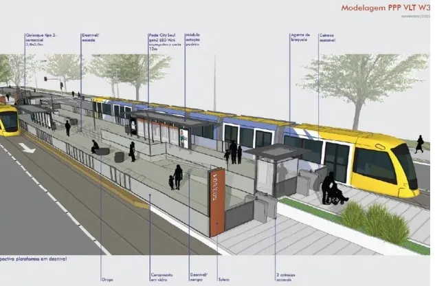 Com construção do VLT em Brasília, ônibus serão “eliminados” da W3