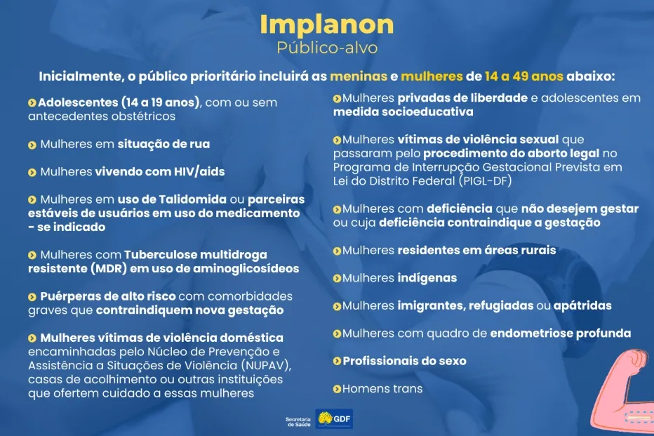 Implanon: novo método contraceptivo está disponível nas unidades básicas de saúde do DF