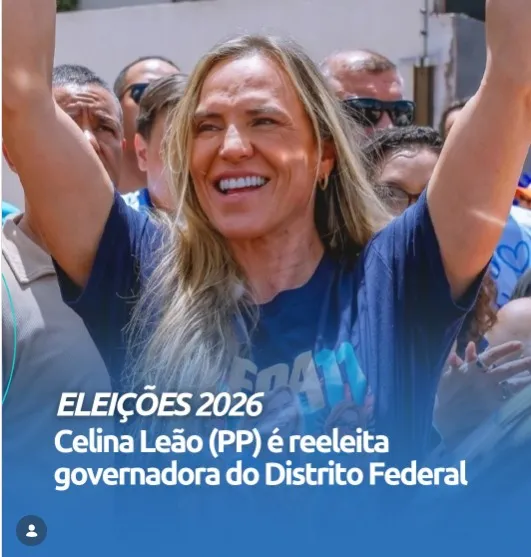 Celina Leão é reeleita governadora do Distrito Federal no 2º turno