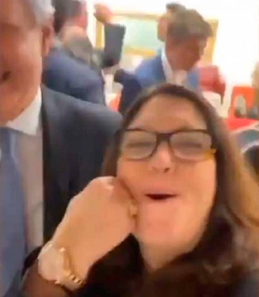 Vídeo: deputada do PSL parabeniza Augusto Nunes por ter agredido Glenn Greenwald